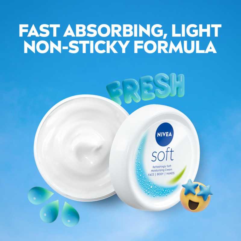 Nivea Refreshingly Soft Moisturzing Cream 100ml