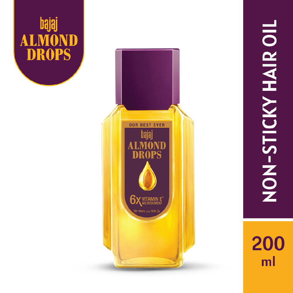 Bajaj Almond Drops Non Sticky Hair Oil 200ml
