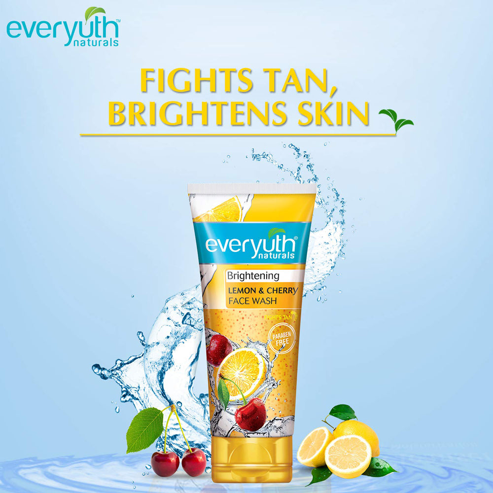 Everyuth Naturals Brightening Lemon & Cherry Face Wash 100ml