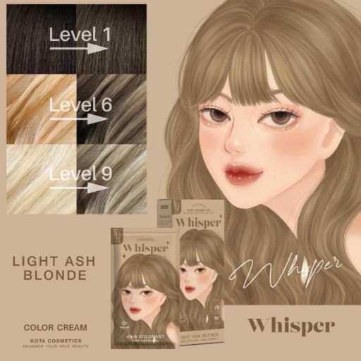 KOTA Cosmetics Whisper Hair Color - Light Ash Blonde