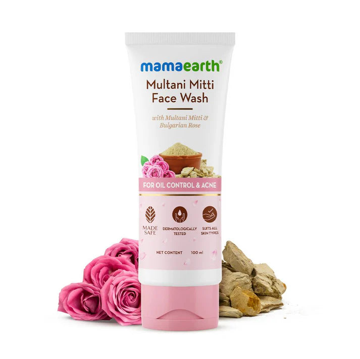 Mamaearth Multani Mitti Facewash for Acne & Oil Control 100ml