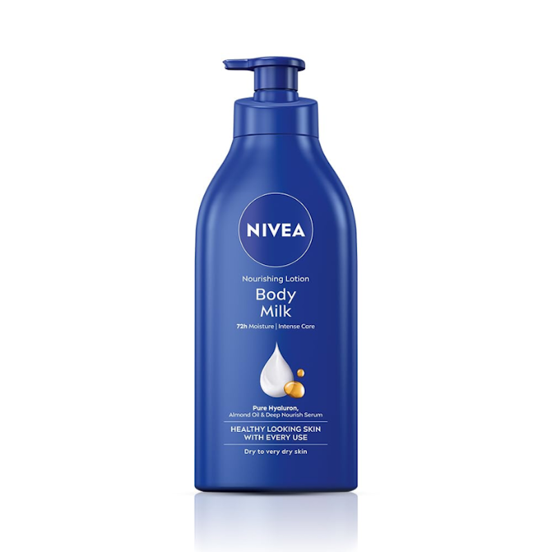NIVEA Body Milk Lotion Nourishing Body Milk With  Almond Oil 72 H Moisturization 400ML