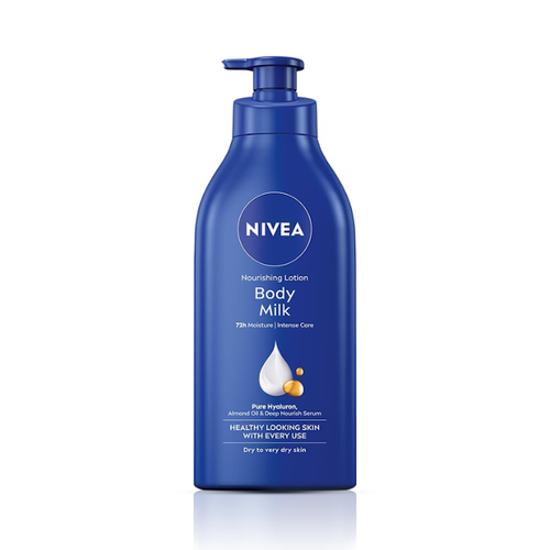 NIVEA Body Milk Lotion Nourishing Body Milk With  Almond Oil 72 H Moisturization 400ML