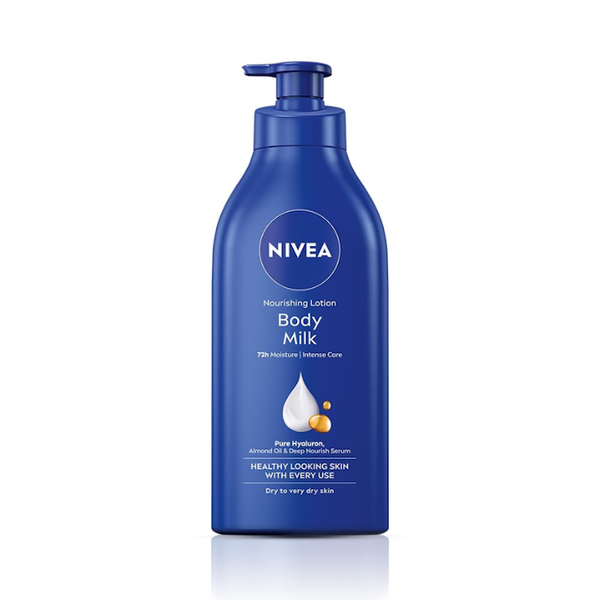 NIVEA Body Milk Lotion Nourishing Body Milk With  Almond Oil 72 H Moisturization 400ML
