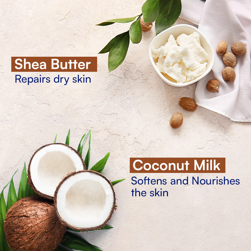 Parachute SkinPure Deep Moisture Body Lotion with Shea Butter & Coconut Milk,For Soft, Glowing, Nourished Skin, Repairs Dry Skin, 100% Natural Moisturizers, All Skin Types 300 ml