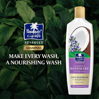Parachute Coconut & Rosemary Anti-Dandruff Shampoo 340 ml