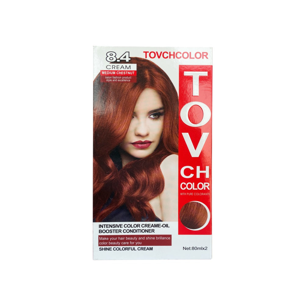 TOVCH COLOR Intensive Color Creame-Oil Booster Conditioner - CREAM MEDIUM CHESTNUT 80ml