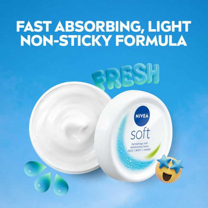Nivea Refreshingly Soft Moisturzing Cream 100ml