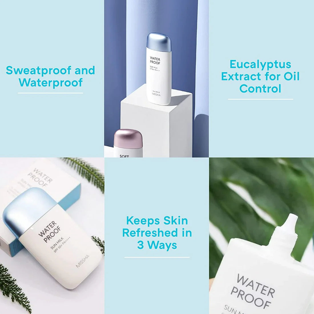 Missha All Around Safe Block Waterproof Sun Milk SPF50+/PA+++ (70ml)