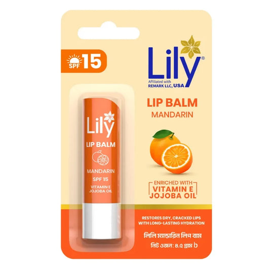 Lily Mandarin Lip Balm With SPF15 (4.5gm)