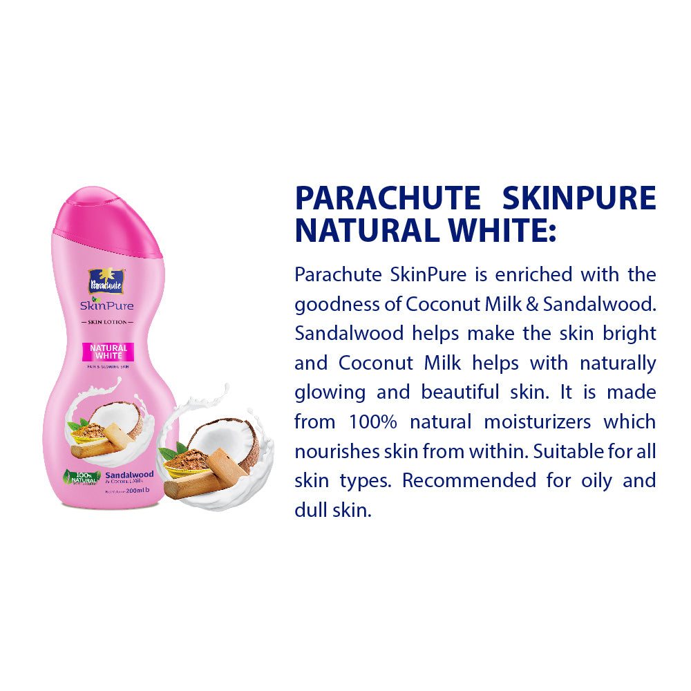 Parachute SkinPure Skin Lotion Natural White 300 ml