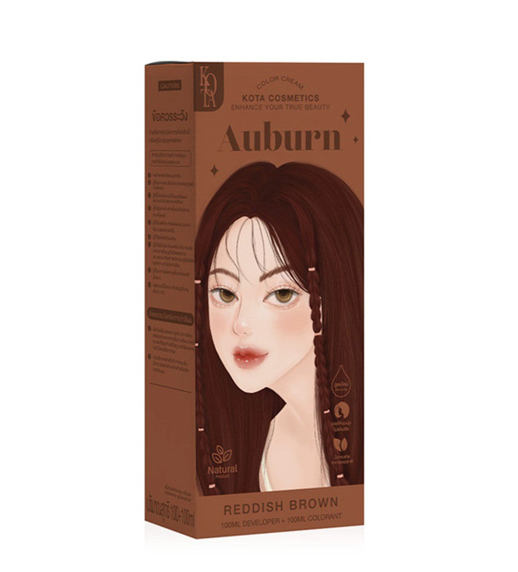 KOTA Cosmetics Auburn Color - Reddish Brown