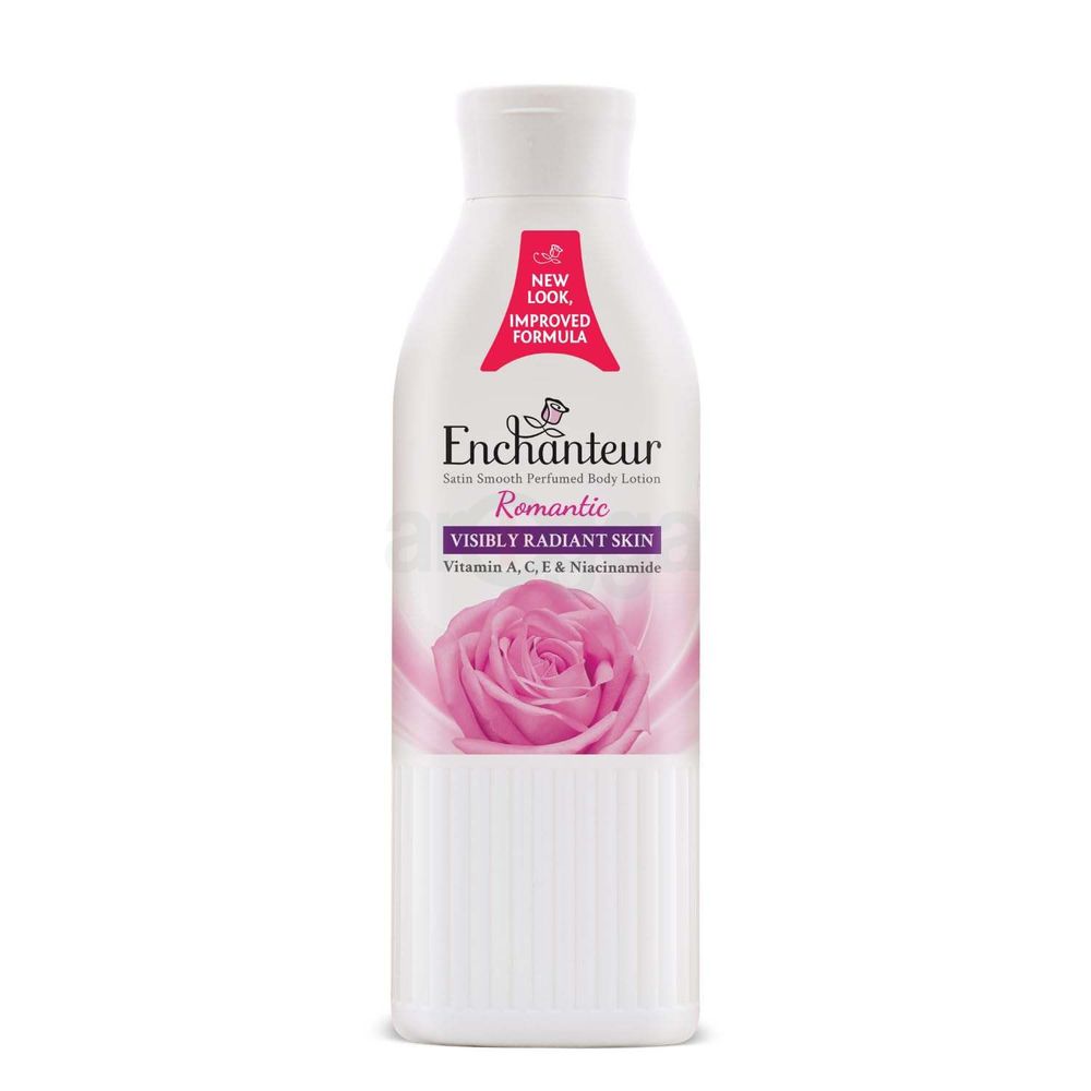 Enchanteur Romantic Satin Smooth Perfumed Lotion with Vitamin A, C, E & Niacinamide 250ML