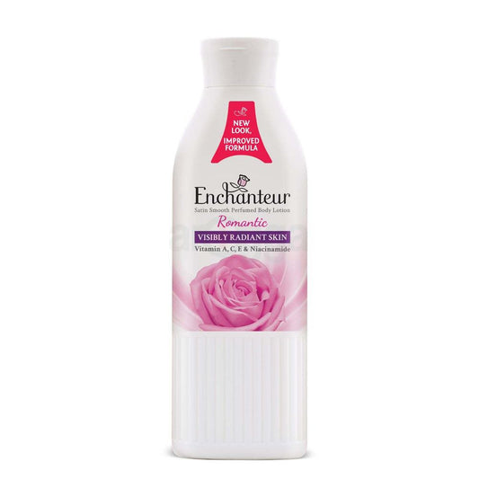 Enchanteur Romantic Satin Smooth Perfumed Lotion with Vitamin A, C, E & Niacinamide 250ML