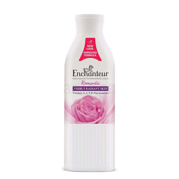 Enchanteur Romantic Satin Smooth Perfumed Lotion with Vitamin A, C, E & Niacinamide 250ML