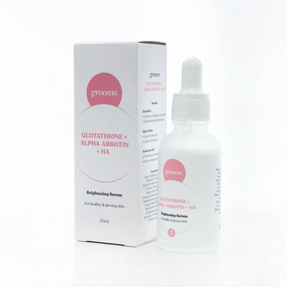 Groome Glutathione + Alpha Arbutin + HA Brightening Serum (30ml)
