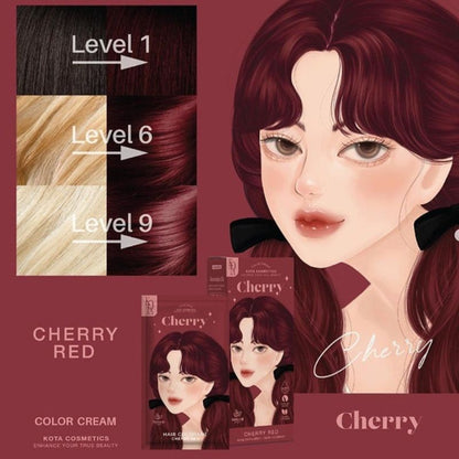 KOTA Cosmetics Cherry Hair Color - Cherry Red