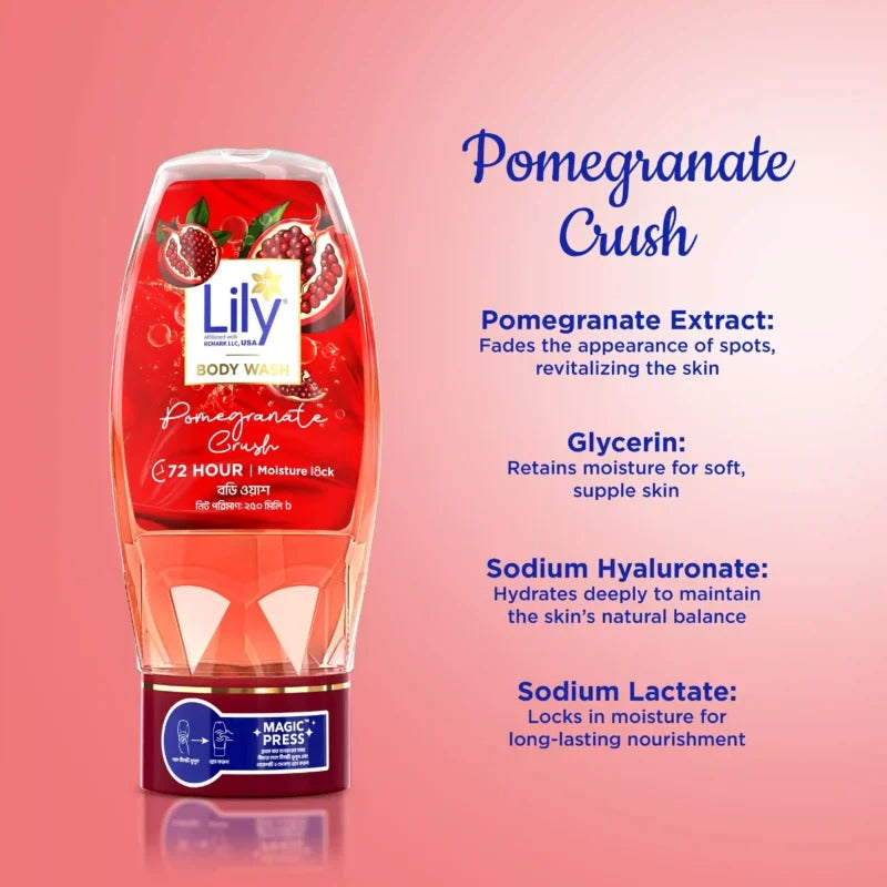 Lily Pomegranate Crush Body Wash